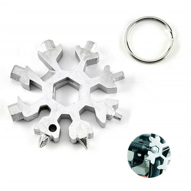 Multifunction Snowflake Shape Screwdriver 18 In 1 Stainless Steel Multi-Tool Kit